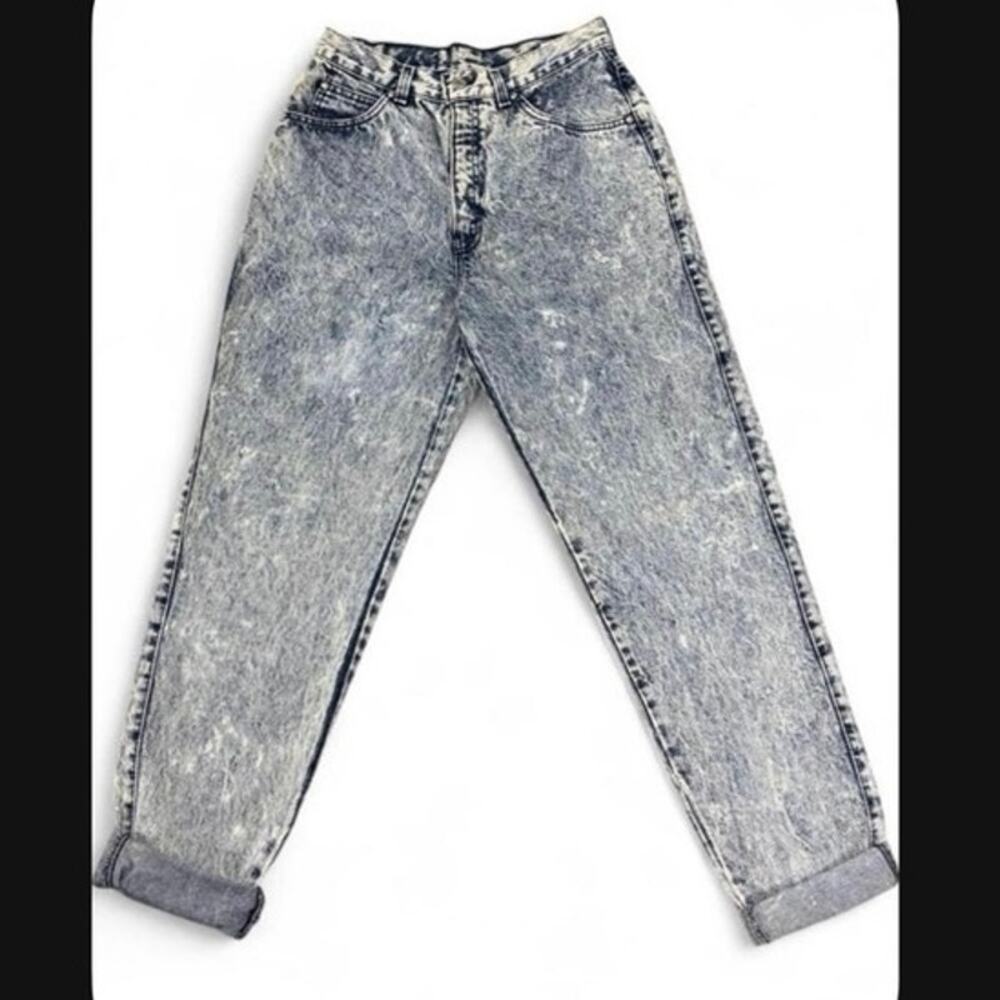 DEADSTOCK 1989 LEVI’S 900 SERIES ACID WASH MOM JEANS ✨ Tagged vintage size 11